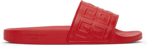 givenchy red logo slides|givenchy logo without name.